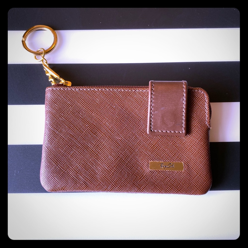 Key chain card holder and coin holder